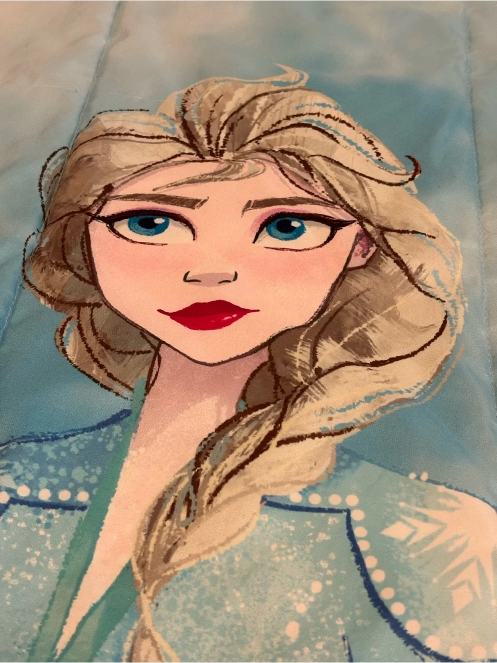 Disney Frozen 2 Comforter Queen Full Elsa Reversible Snowflake Pattern on Back